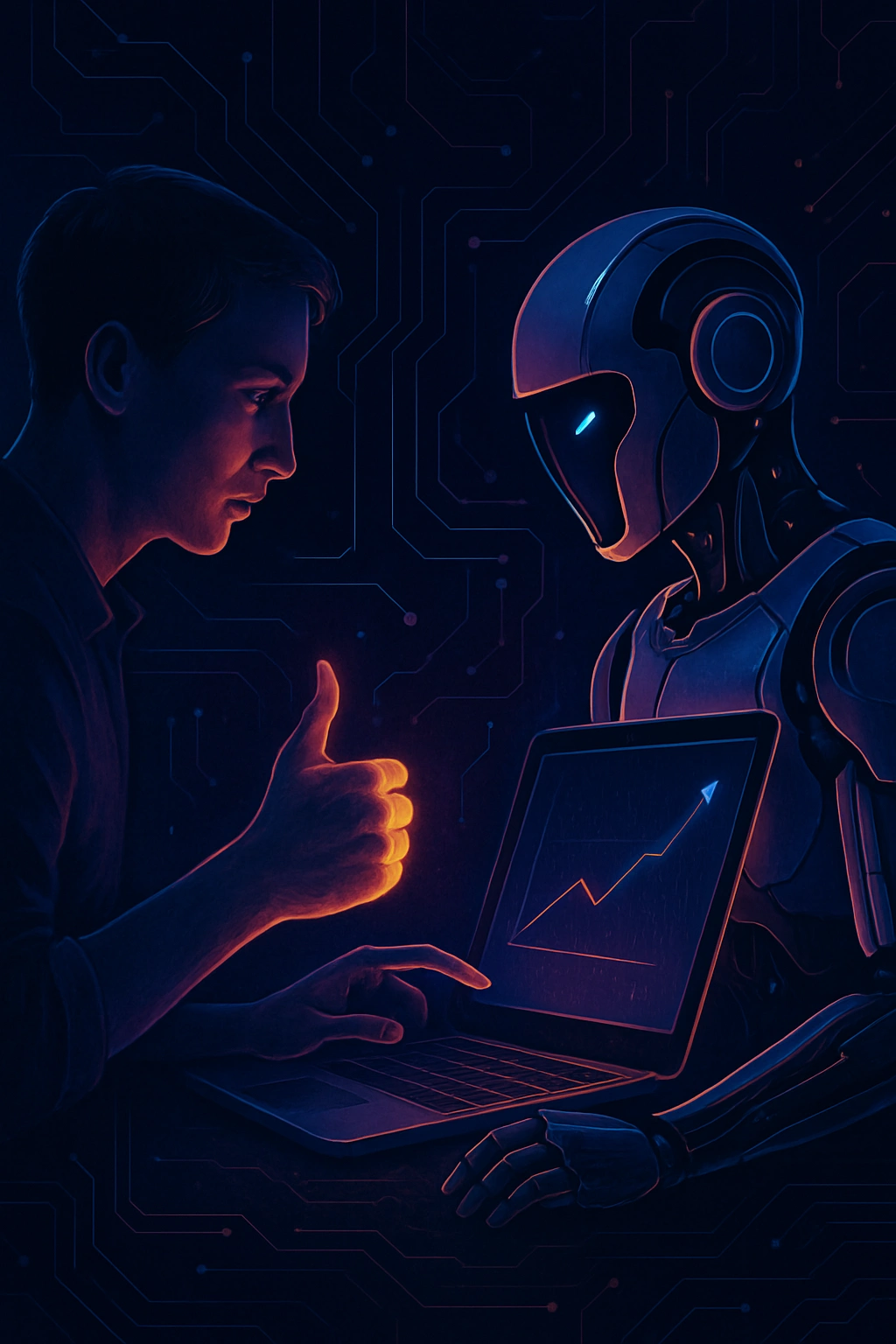 Concept card illustration for RLHF